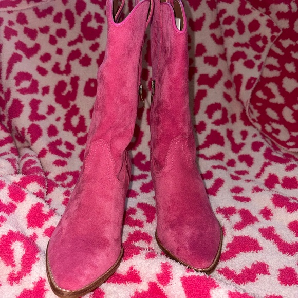 arisa Shoes - Arisa Pink Suede Women's Boots